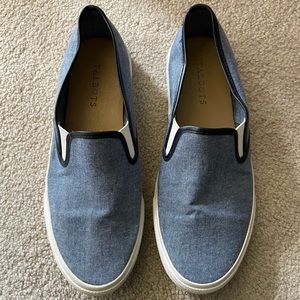 Talbots Women Espadrille Flats Size 8 Denim Blue Preppy City Career Business